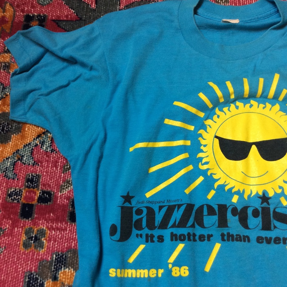 VINTAGE 1986 OFFICIAL SUPER HOT SUN JAZZERCISE TEE